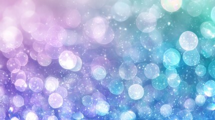 Poster - Colorful Glittery Background Featuring Beautiful Glowing Bokeh Particles