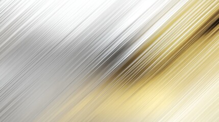 Poster - Silver and gold colored motion lines create diagonal movement