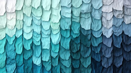Poster - The colorful abstract tile pattern suggests a dragon scale design