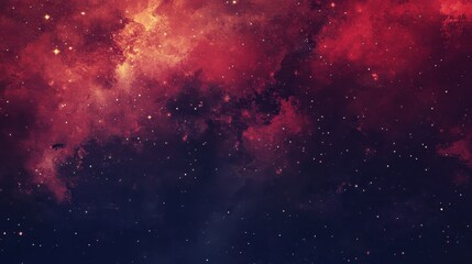 Wall Mural - Wallpaper showcasing a cosmic void with glowing stars and distressed comic print effects