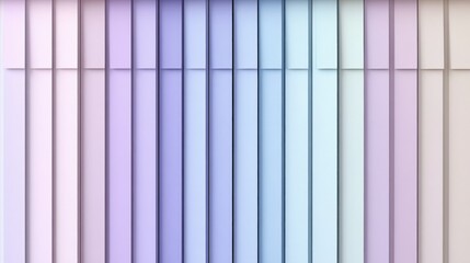 Poster - Vertical Lines Of Pastel Shades With Shadows Creating Depth