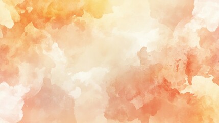 Poster - Watercolor painting depicts warm colored gradient blended gracefully together