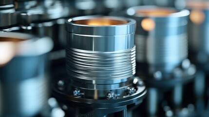 Poster - Detailed Close Up View of an Engine Component
