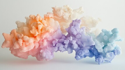 Poster - Colors of smoke blending together in a beautiful display
