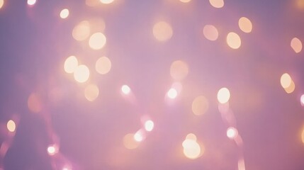 Poster - Soft blurred lights in a pastel purple background