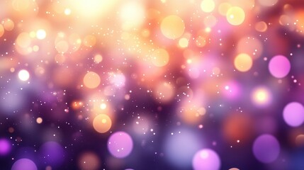 Poster - Beautiful dreamy bokeh background with sparkling glitter effect and bokeh