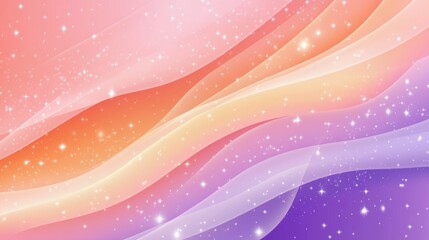 Poster - Abstract swirling colorful background with sparkling stars and gradients
