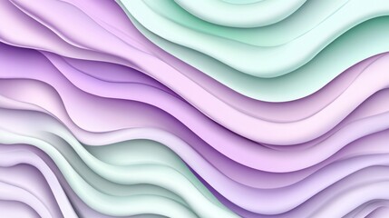 Poster - Abstract layers of colorful and curved shapes create background designs