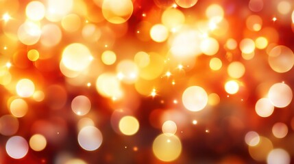 Poster - Softly Glowing Lights Appearing Over Warm Toned Background