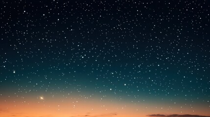 Poster - A dark blue night sky filled with shining stars