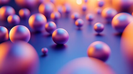 Poster - Spherical shapes of various sizes are shown in the picture
