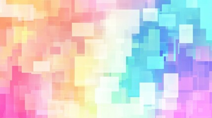 Poster - Colorful Abstract Image Showing Squares Of Different Sizes