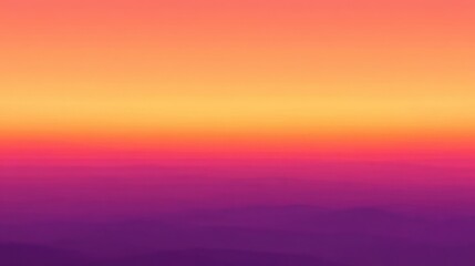 Poster - A vibrant gradient painting of the beautiful colorful sunset