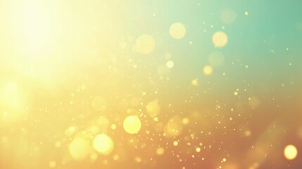 Poster - Bright Bokeh Image With Subtle Blurry Particles Shining Lightly