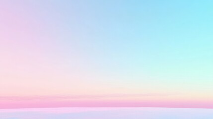 Poster - Gradient of pink and blue colors blending gently upwards