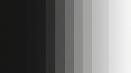 Poster - A gradient of gray scale color bands from black to white