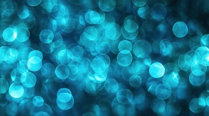 Aufkleber - These bokeh spheres create a stunning abstract background with blue hues