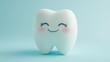 © Nurul - Cute cartoon tooth on light blue background (31)