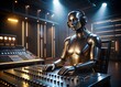 © Arnada - Night Studio Session: Robot Musician Recording Music