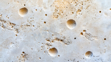 Poster - Travertine surface close-up displaying intricate natural texture, forming geometric abstract pattern suitable for design backgrounds