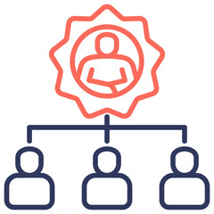 Poster - Organization Dual Tone Icon