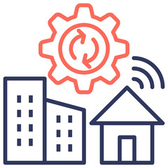 Poster - Hybrid Work Dual Tone Icon