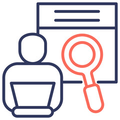Poster - Job Search Dual Tone Icon