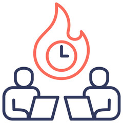 Poster - Deadline Dual Tone Icon