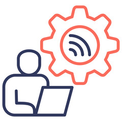 Poster - Remote Dual Tone Icon