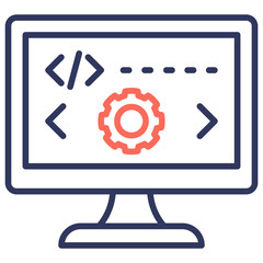 Poster - Programming Dual Tone Icon