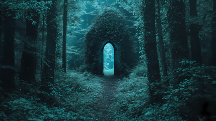 Wall Mural - unlocking the mysteries of nature a key to hidden secrets in the heart of the forest. silence - mona