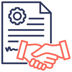 Poster - Agreement Dual Tone Icon