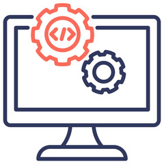 Poster - Software Development Dual Tone Icon