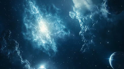 Wall Mural - cosmic planets in outer space , universe, galaxy, celestial bodies, astronomy, stars. celestial - sk