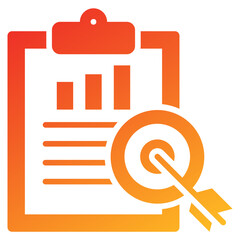 Poster - Target Glyph Gradient Icon