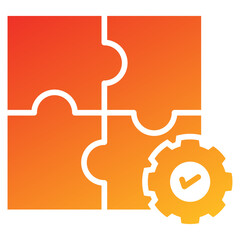 Poster - Complementary Glyph Gradient Icon