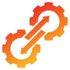 Poster - Transition Glyph Gradient Icon
