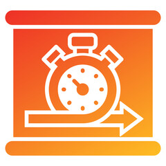 Poster - Agile Glyph Gradient Icon