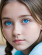 © Frederick - A close up of a young girl with blue eyes