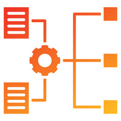 Aufkleber - Methodology Glyph Gradient Icon