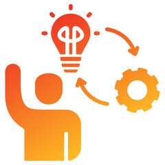 Poster - Initiative Glyph Gradient Icon