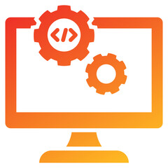 Poster - Software Development Glyph Gradient Icon