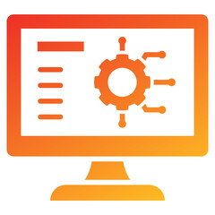 Poster - Operations Glyph Gradient Icon