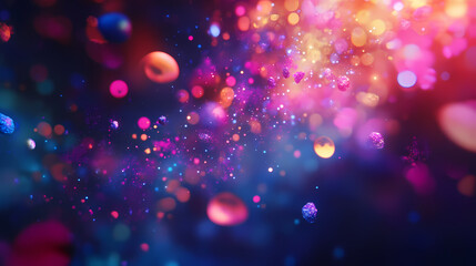 Wall Mural - a mesmerizing stock photo featuring a celestial scene with colorful stars, planets, and galaxies in 