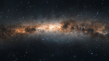 Wall Mural - A vast expanse of inky blackness dotted with a multitude of twinkling stars above a celestial canvas, galaxy, dark space. Celestial - Sky. Illustration