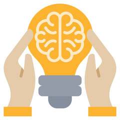 Aufkleber - Idea Flat Icon