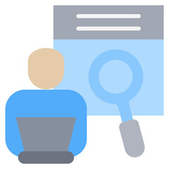 Poster - Job Search Flat Icon