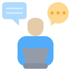 Poster - Chat Flat Icon
