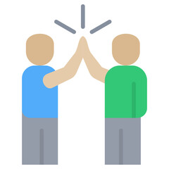 Poster - High Five Flat Icon