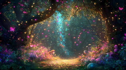 Wall Mural - a mesmerizing stock photo featuring a celestial scene with colorful stars, planets, and galaxies in 